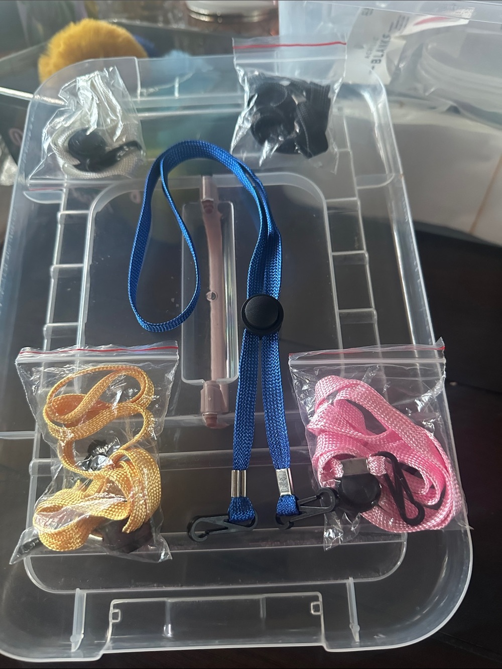 Universal pack of 5 multi color Neck Strap Lanyards
